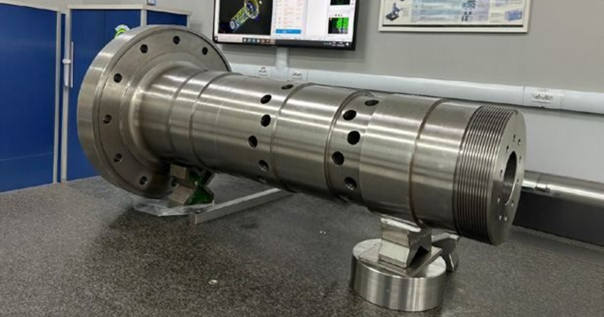 Inspeção por tridimensional CMM de peça usinada